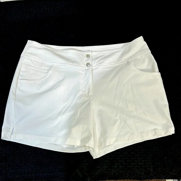 Slazenger White High Waist Shorts - Picture 1 of 5